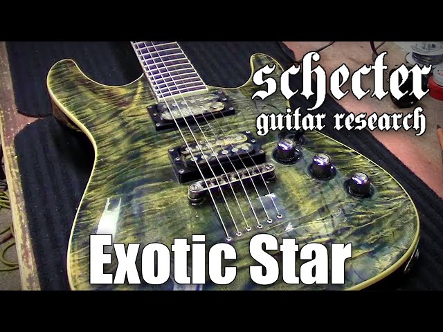 Schecter Exotic Star Restring! - YouTube