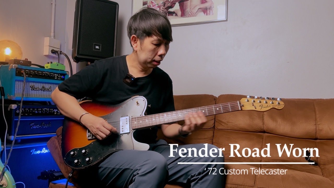 Fender Road Worn '72 Custom Telecaster By Guitarcoach Shop - YouTube