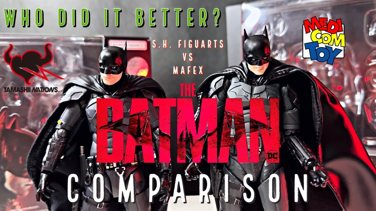 THE BATMAN S.H. FIGUARTS vs MAFEX COMPARISON - YouTube