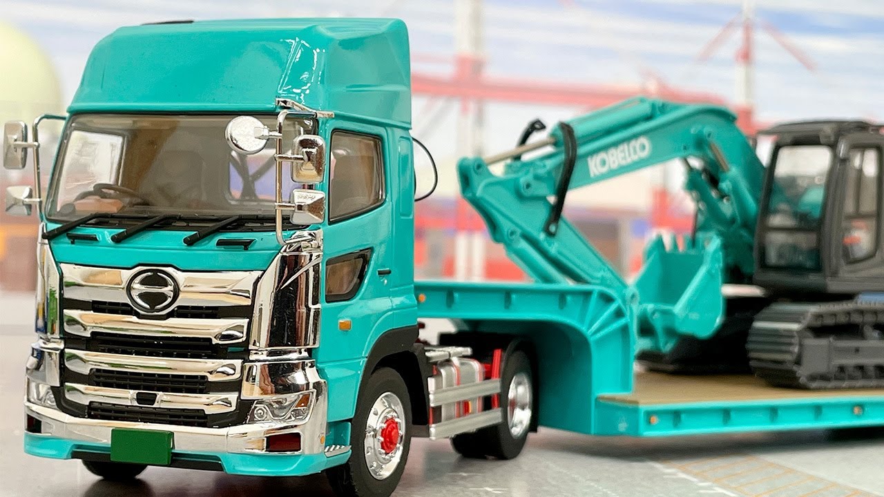 The ultimate trailer! Kencraft Hino Profia! Kobelco-colored heavy