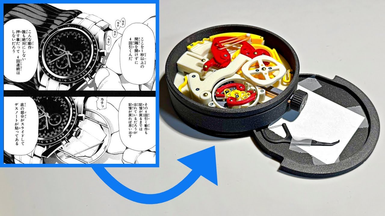 About the mechanism of Light Yagami's watch - YouTube