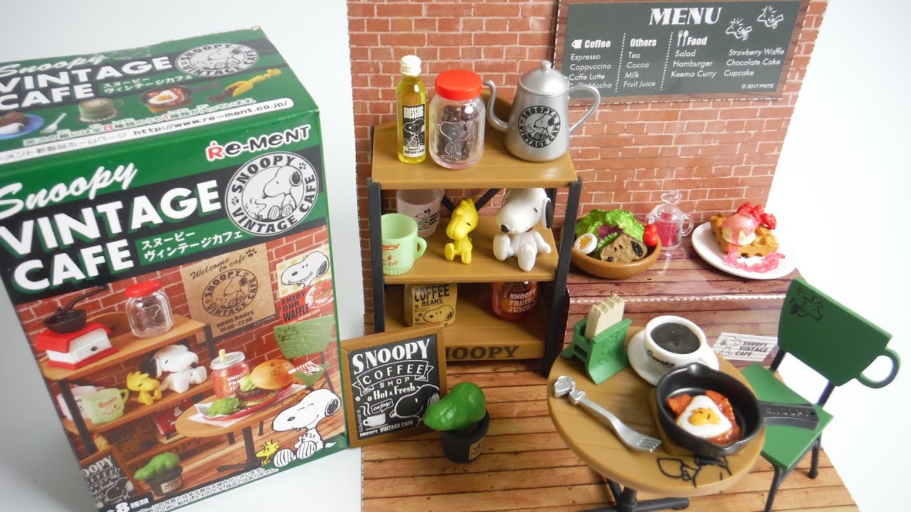 Miniature』 Snoopy Vintage Cafe スヌーピー ヴィンテージカフェ 全8