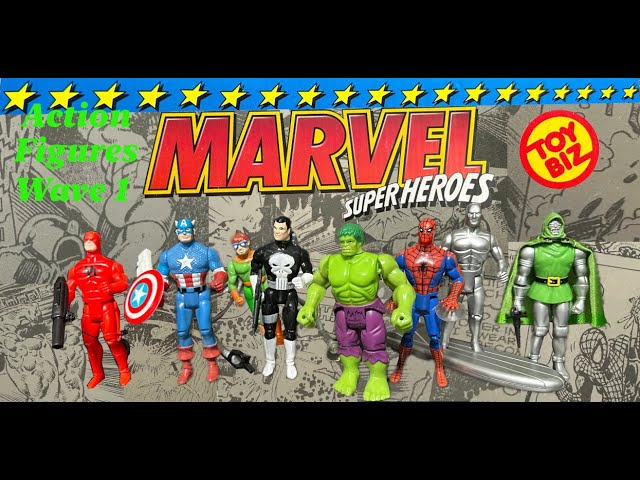 Toy Biz Marvel Super Heroes Action Figures Wave 1 Review - YouTube