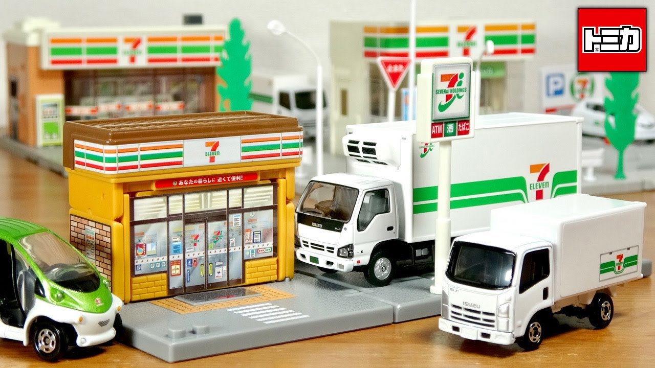 ニューセブンイレブン降臨☆新トミカタウン 配送車トラック付のお