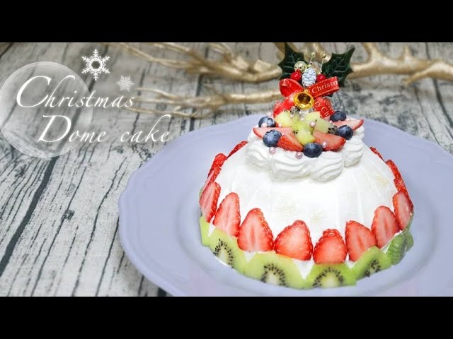 Xmas] Make your own Christmas dome cake at home ♡ [Strawberry and