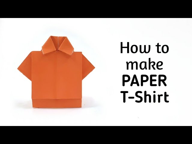 How to make origami paper t-shirt | Origami / Paper Folding Craft