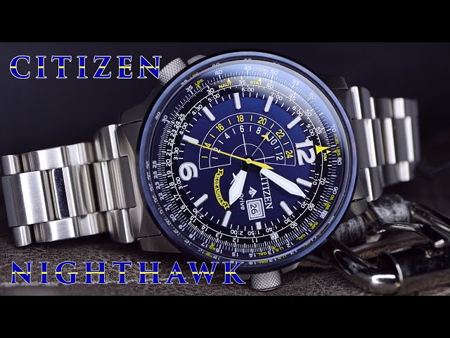 CITIZEN NIGHTHAWK! Blue Angels Pilots Watch Full Review - YouTube