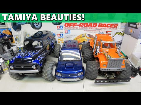 Tamiya RC Truck Collection squash van Jimny Konghead - YouTube