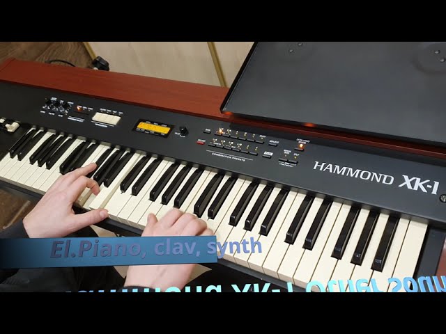 Hammond XK - 1 Other Sounds El Piano, Clav, Synth - YouTube