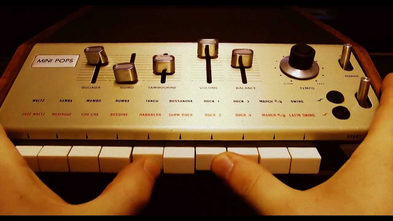 Korg Minipops 7 Original Jean Michel Jarre Drum Machine - YouTube