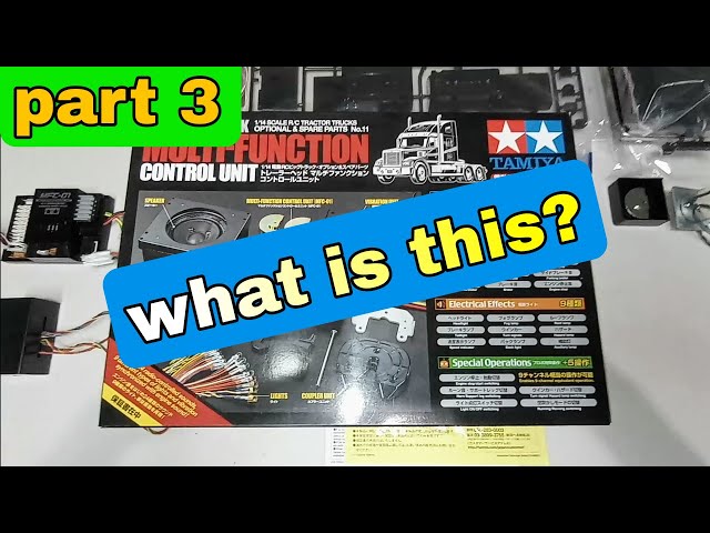 Tamiya 1/14 semi tractor truck multi-function control unit, part 3