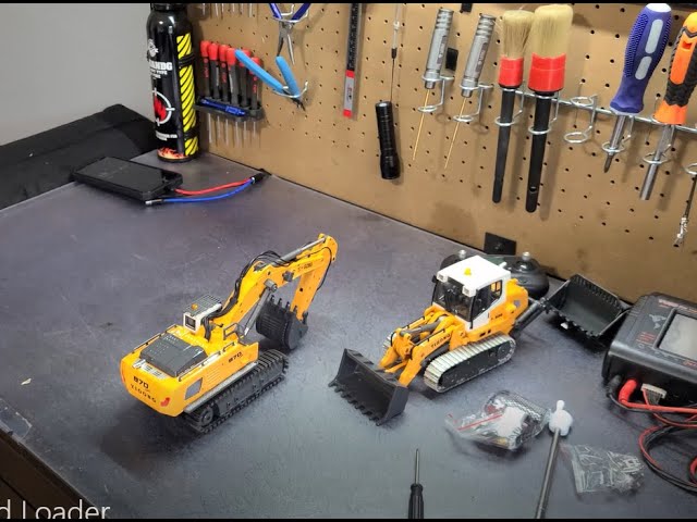 Reveal: 1/50 Scale Excavator and Loader - YouTube