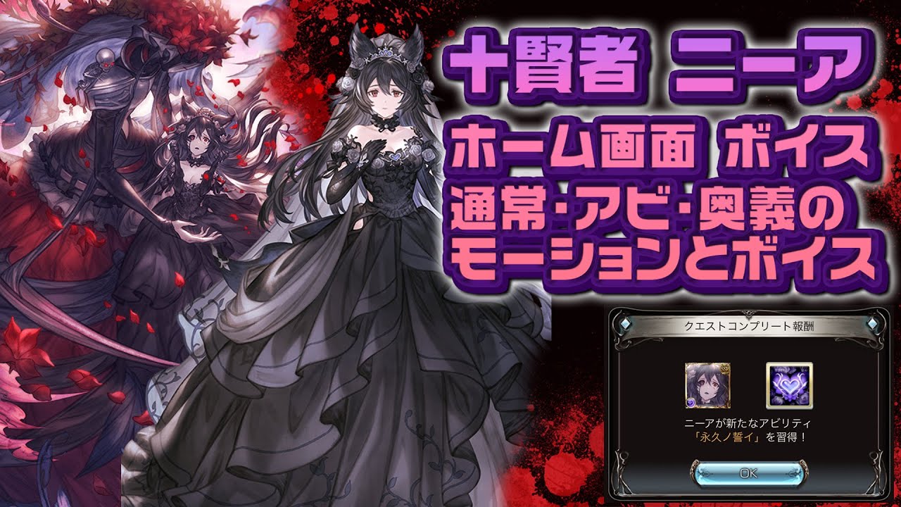 グラブル】十賢者 ニーア 最終上限解放 4アビ取得 通常・アビリティ