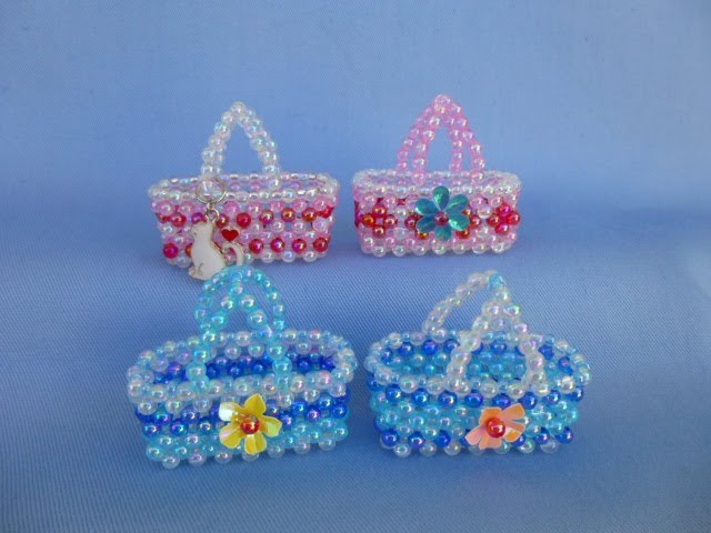 ビーズバスケット Fromバリ ビーズバスケット3点セット（ターコイズ）