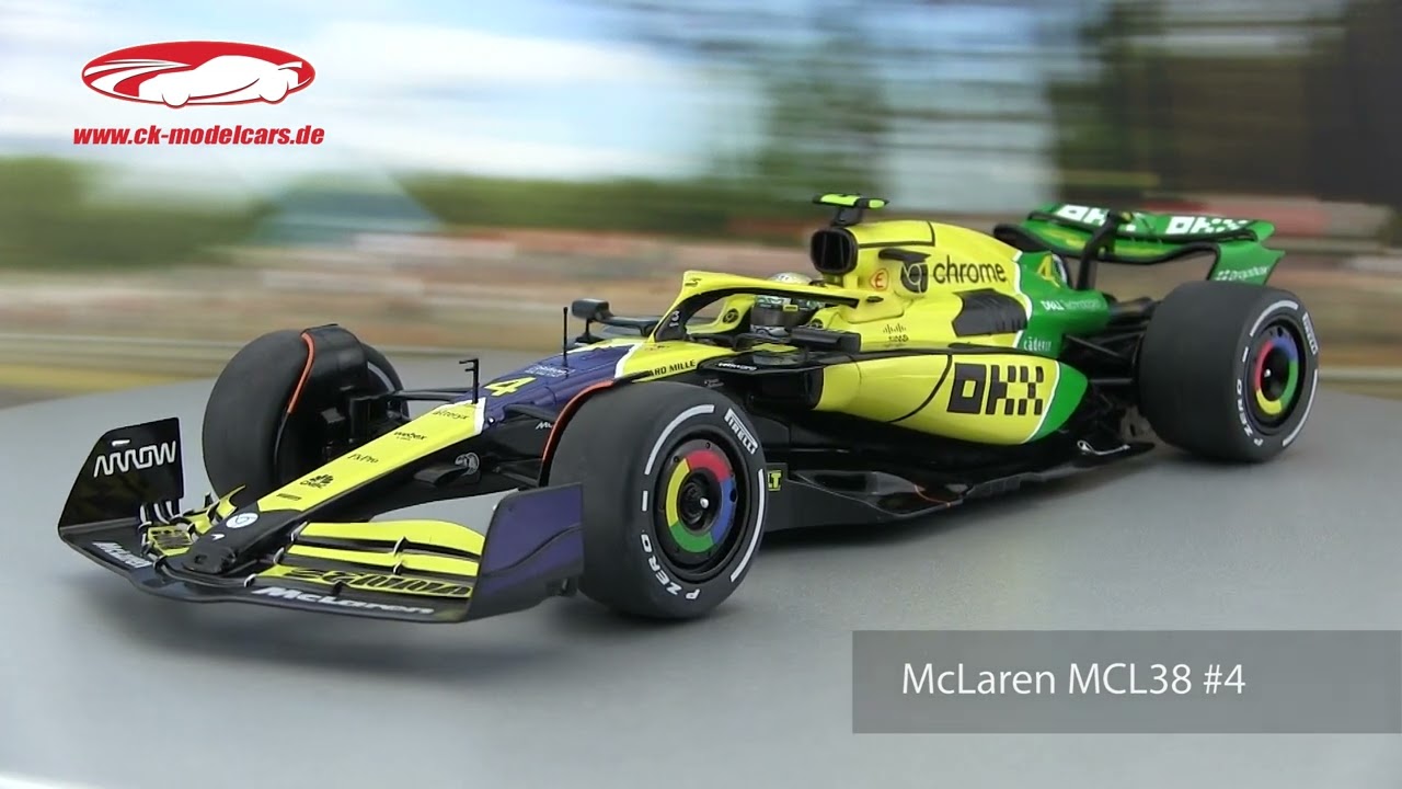 Solido 1:18 Lando Norris McLaren MCL38 #4 4th Monaco GP Formula 1