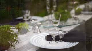 ヒストリカルグラス シャンパンフルート スモークカラー Historical