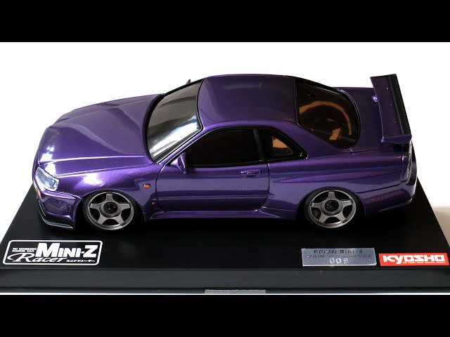 Super Rare** Kyosho Mini-Z Nissan Skyline GT-R R34 V-Spec Metallic
