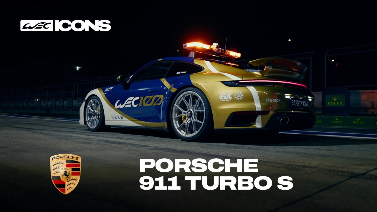 🚨 Porsche 911 Turbo S Safety Car With Special Livery | WEC ICONS