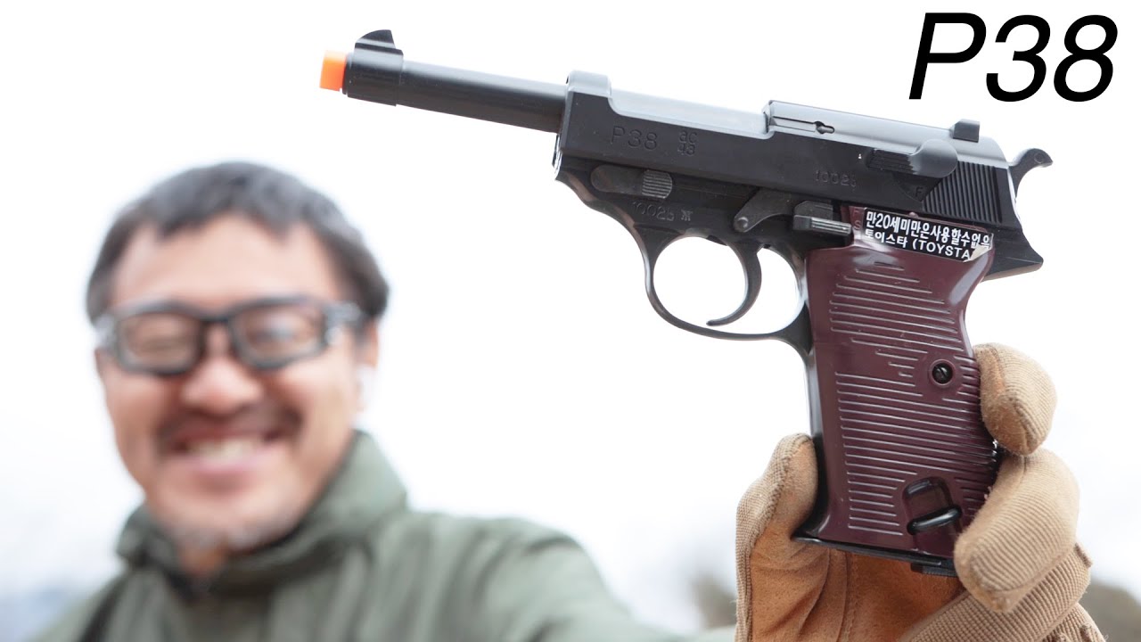 ワルサーP38 エアコキ TOYSTAR ハンマーが動きフルサイズマガジンの