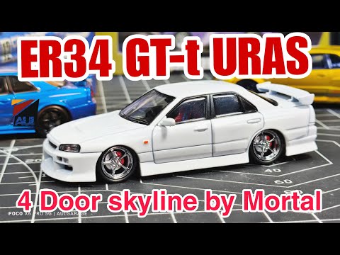1/64 URAS Nissan Skyline ER34 25GT-t By Mortal. Full Review. - YouTube