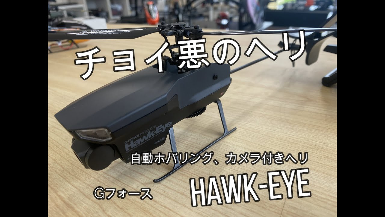 チョイ悪スタイルのカッコイヘリ ラジコン】GフォースHawk-eye 高度