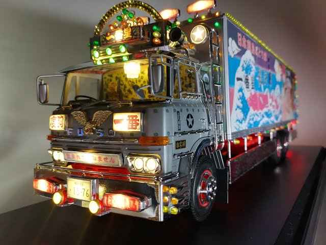 爆走野郎 流れ星 デコトラ プラモデル Yahoo!オークション - アオシマ