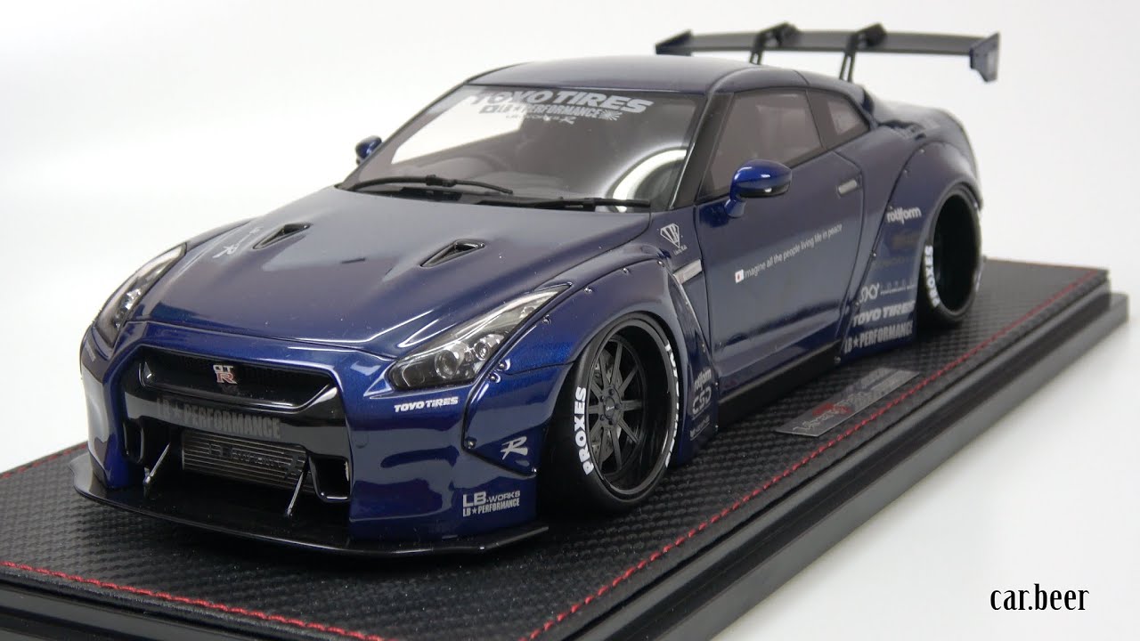 1/18 Ignition Model Liberty Walk LB-Works Nissan GT-R (R35) Blue