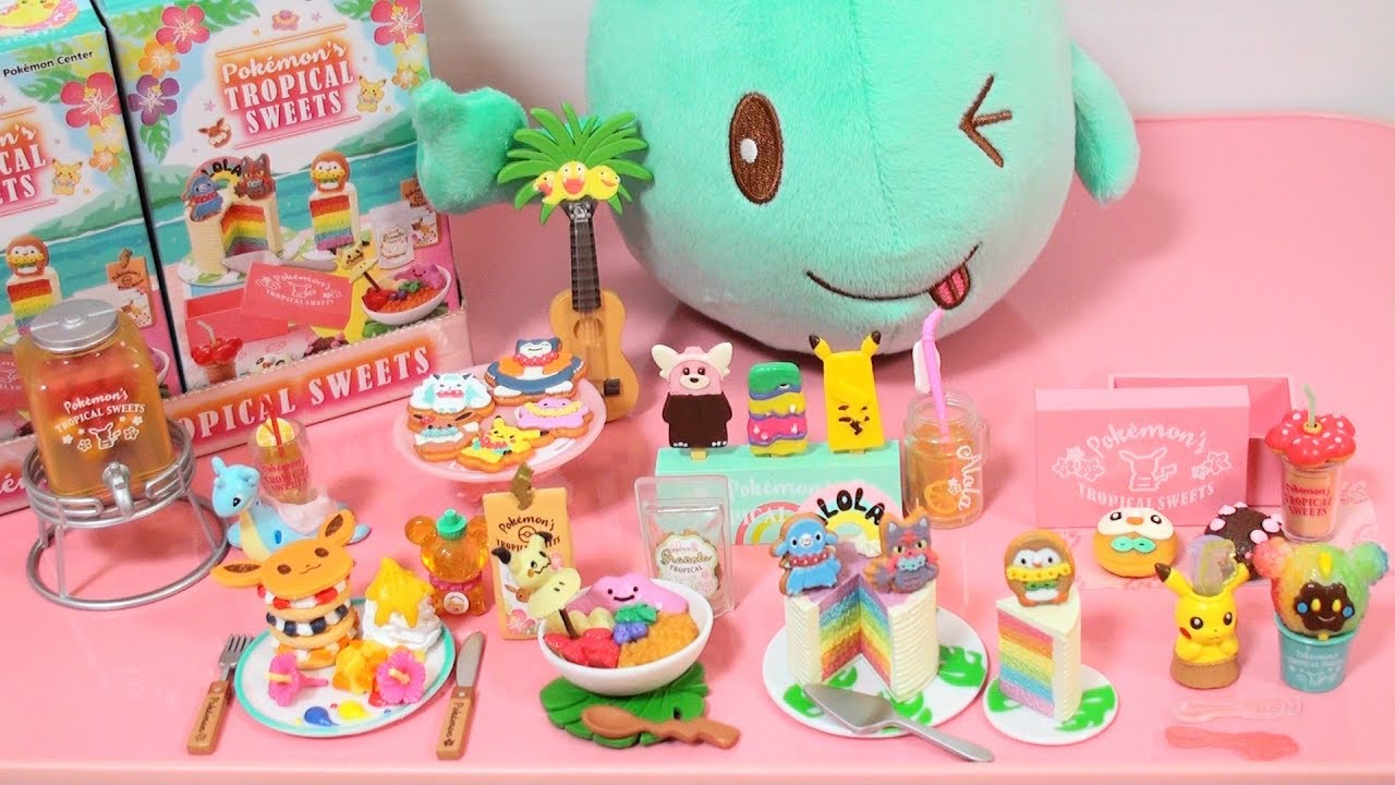 Pokemon's Tropical Sweets Candy Toys - YouTube