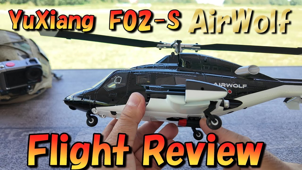 AirWolf Review Flight YuXiang F02S: A radio-controlled helicopter