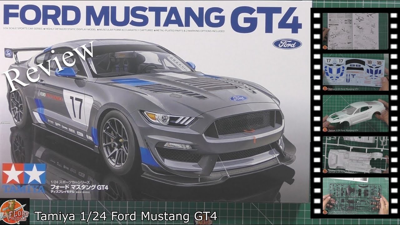 Tamiya 1/24 Ford Mustang GT4 review - YouTube