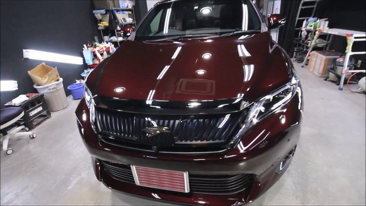 ガラスコーティング大阪 スピード関西 トヨタハリアー ブラキッシュ