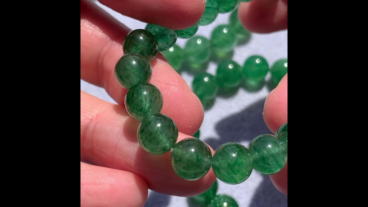 ディープグリーンアベンチュリンブレスレット（約10mm玉） - 埼玉県