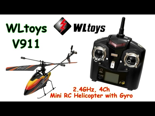 WLtoys V911 2.4GHz, 4Ch, Mini RC Helicopter with Gyro (RTF) - YouTube