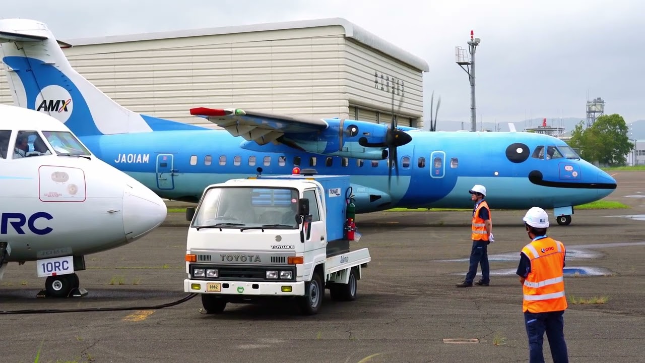 仙台空港 天草エアライン みぞか号(JA01AM) 離陸 - YouTube