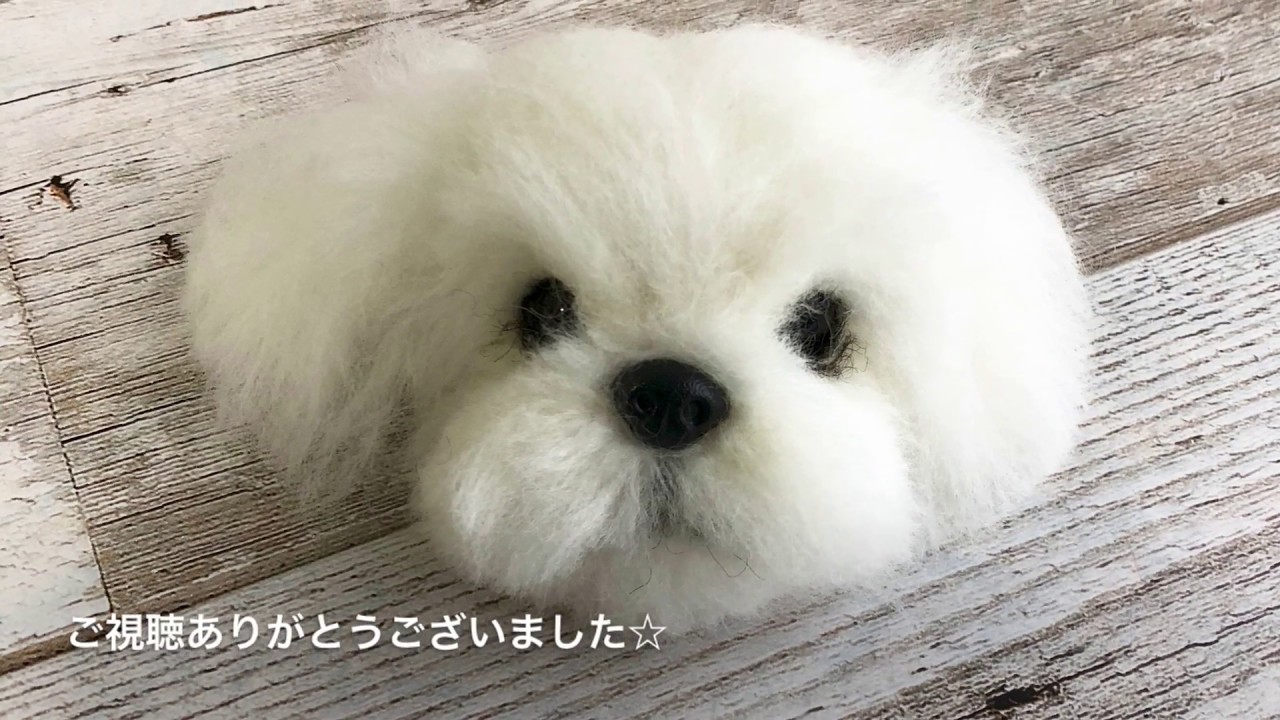 羊毛フェルトで作るリアル マルチーズの作り方 - YouTube