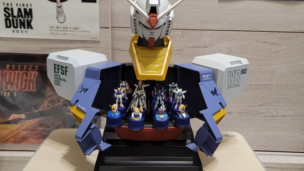 老物收藏！！ 鋼彈 胸像 初代鋼彈 rx-78 半身像 瓶蓋系列 MF mini