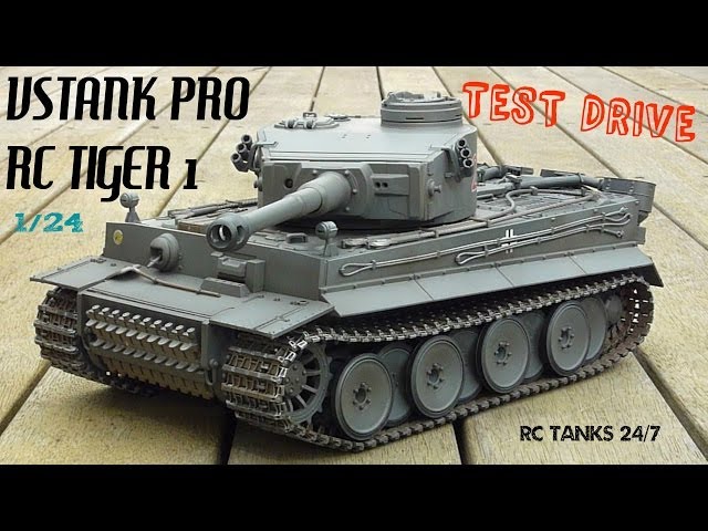 Tiger 1 RC VsTank Pro 2.4ghz Test Drive - YouTube