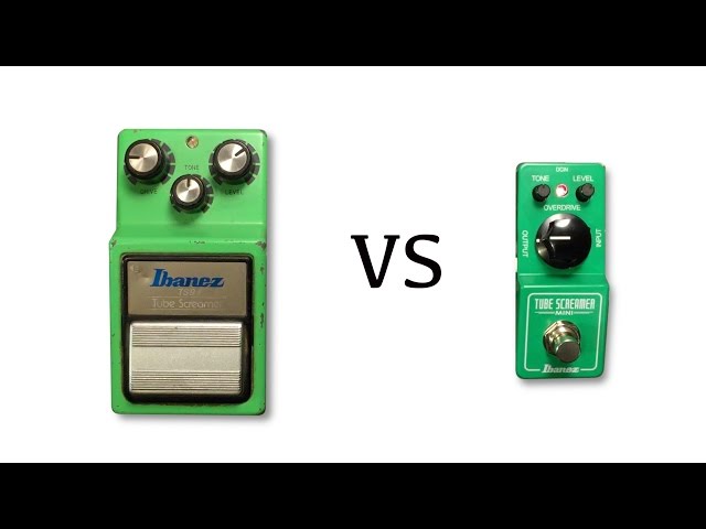Ibanez Tube Screamer Mini vs 1983 TS9 - YouTube