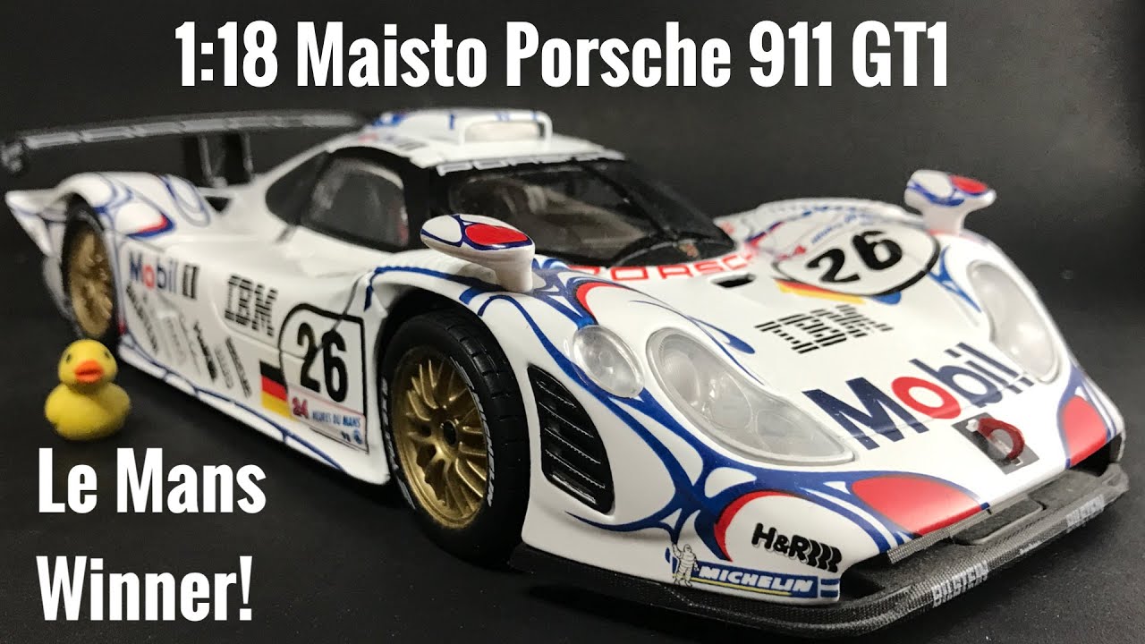 1:18 Maisto Porsche 911 GT1 Unboxing and Review! - YouTube