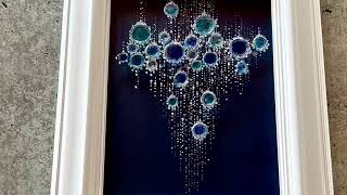 レジンアート作品｜レジンとビーズで描く「海の幻想」 - Fumie