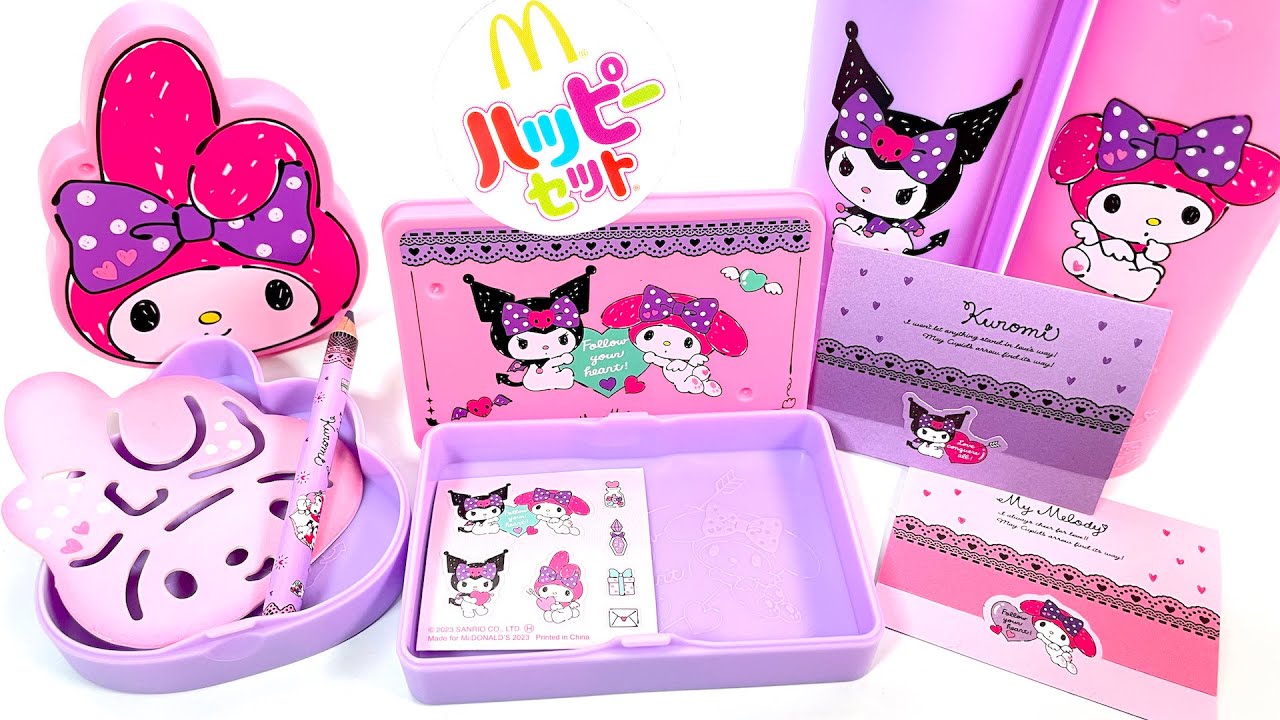 2023/10/20～ Japanese McDonalds happy meal toys My Melody♡Kuromi