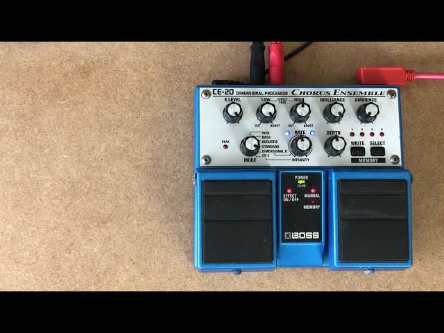 BOSS CE-20 Chorus Ensemble | STEREO DEMO - YouTube