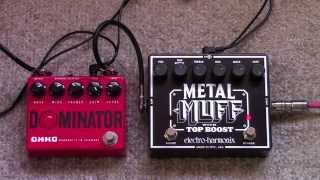 Okko Dominator Vs Electro Harmonix Metal Muff Distortion Pedal