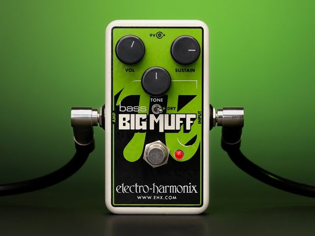 日本語字幕】Electro Harmonix Nano Bass Big Muff Pi Fuzz Distortion
