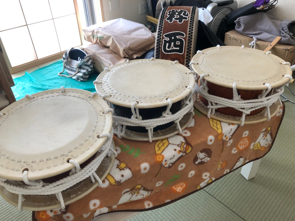 新元号になりました。締太鼓締め直しました。 | 阿波踊り 粋西連