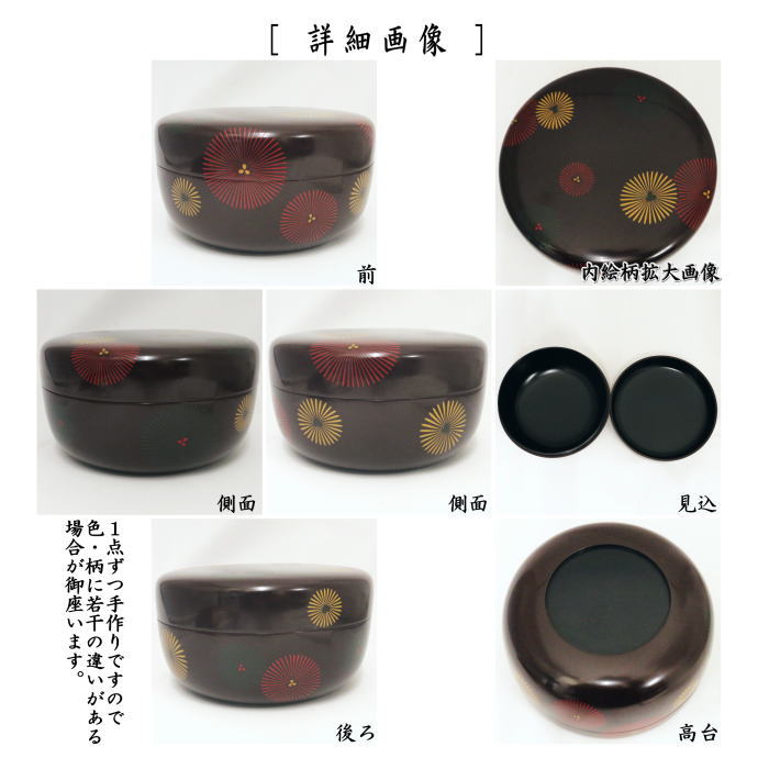 茶器/茶道具 菓子器】 喰籠 朱塗り 唐松 川端近左作 – 今屋静香園