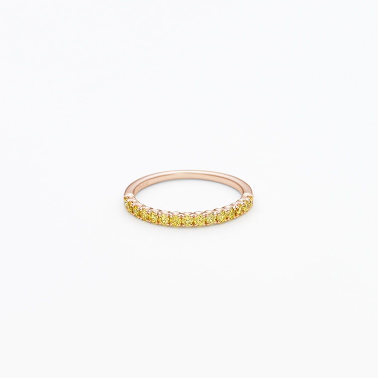 E001 イエローラボグロウンダイヤモンド/リング/0.27ct(プラチナ