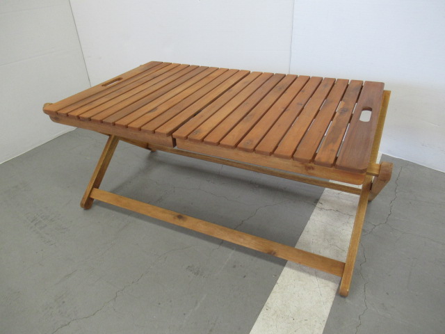 ニトリ 木製折りたたみローテーブル | アウトドア用品・アウトドア