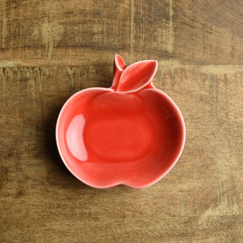 深山 apple りんご豆小皿 赤/red[定番] - 業務用食器販売用食器 卸売の