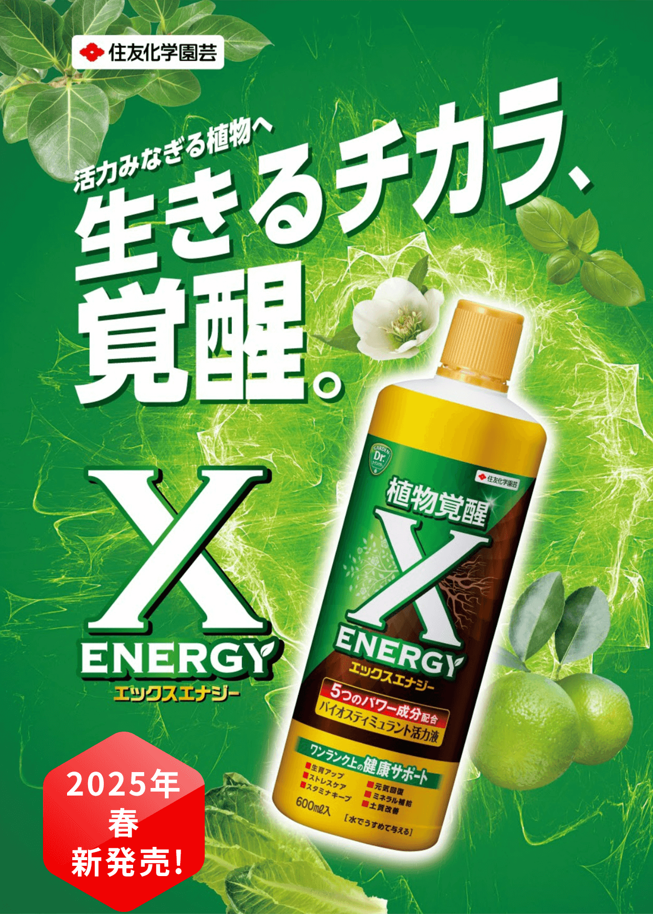 タメせる！住友化学園芸 「住友化学園芸 春の新商品『X-ENERGY』を含む